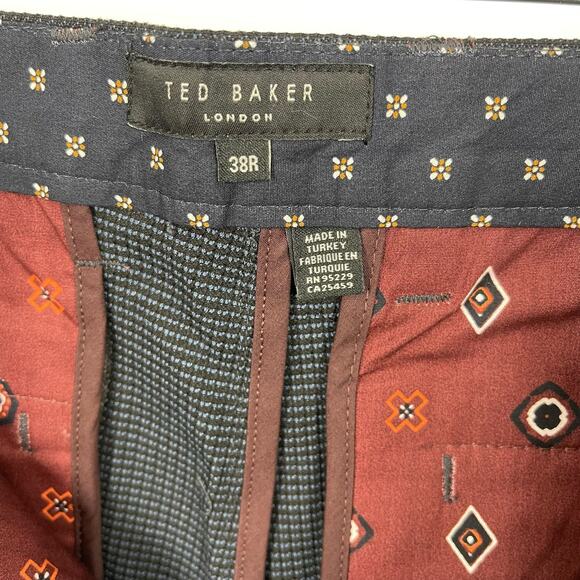 Ted Baker STDALE Slim Fit Semi Plain Trouser Navy Size 38R NWT - Picture 7 of 11